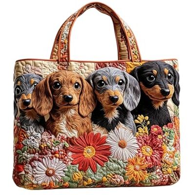 Generic Sac à bandoulière simple, grande capacité, joli sac fourre-tout imprimé matelassé, sac fourre-tout en tissu Oxford pour les courses et les sorties en famille en plein air Generic Sac à bandoulière simple, grande capacité, joli sac fourre-tout imprimé matelassé, sac fourre-tout en tissu Oxford pour les courses et les sorties en famille en plein air