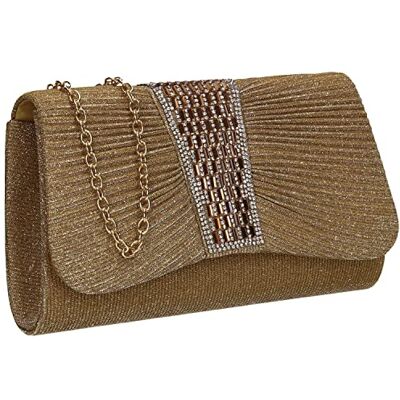 SwankySwans Pochette Julie pour femme, doré SwankySwans Pochette Julie pour femme, doré