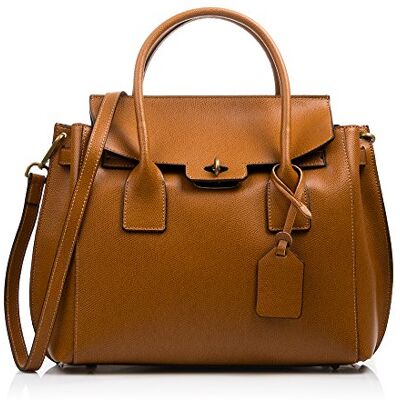 FIRENZE ARTEGIANI . Sac en cuir véritable pour femme Sac en cuir véritable Poignées et fermeture design Sac à main Pour femme Fabriqué en Italie Vera Pelle italienne 40 x 30 x 15 cm FIRENZE ARTEGIANI . Sac en cuir véritable pour femme Sac en cuir véritable Poignées et fermeture design Sac à main Pour femme Fabriqué en Italie Vera Pelle italienne 40 x 30 x 15 cm