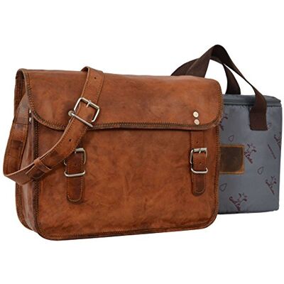 Gusti Leder nature "John 11" Cam" Sac à bandoulière en cuir véritable satchel avec rembourrage imperméable pour appareil photo marron naturel M2-2A107-20-wp Gusti Leder nature "John 11" Cam" Sac à bandoulière en cuir véritable satchel avec rembourrage imperméable pour appareil photo marron naturel M2-2A107-20-wp