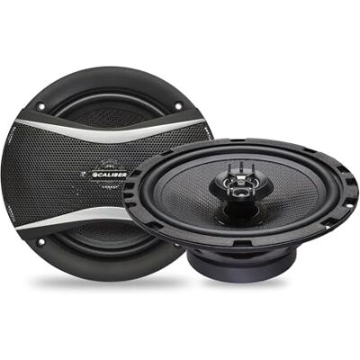 Caliber Haut Parleur Voiture 2X Enceinte Voiture 120W Matériel de Montage Inclus Noir 6,5 Pouces Caliber Haut Parleur Voiture 2X Enceinte Voiture 120W Matériel de Montage Inclus Noir 6,5 Pouces