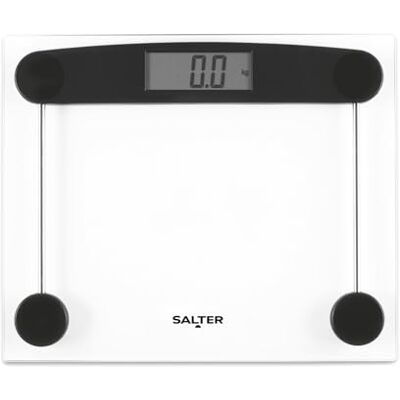 Salter 9208 BK3R Pèse-personne en verre – Balance électronique numérique pour le corps, 180 kg, écran LCD facile à lire, lecture instantanée, design compact et clair, comprend pieds pour tapis et Salter 9208 BK3R Pèse-personne en verre – Balance électronique numérique pour le corps, 180 kg, écran LCD facile à lire, lecture instantanée, design compact et clair, comprend pieds pour tapis et
