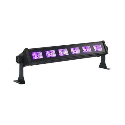 Ibiza LED-UV-BAR6 Lampe UV, effet fluo, effet lumière noire avec 6 LEDs de 3W chacune Noire Sur pied Ibiza LED-UV-BAR6 Lampe UV, effet fluo, effet lumière noire avec 6 LEDs de 3W chacune Noire Sur pied