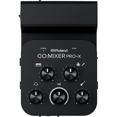 Roland Table de mixage pour smartphones GO:MIXER PRO-X Connectez et mixez jusqu'à 7 sources audio Disposez d'un son de qualité studio pour vos contenus et diffusions en direct sur réseaux sociaux Roland Table de mixage pour smartphones GO:MIXER PRO-X Connectez et mixez jusqu'à 7 sources audio Disposez d'un son de qualité studio pour vos contenus et diffusions en direct sur réseaux sociaux