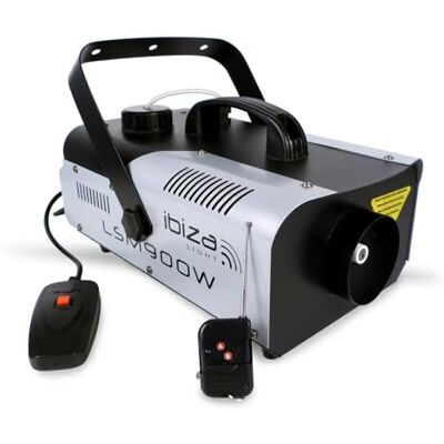 Ibiza light LSM900W Machine à fumée 900 W avec 2 télécommandes Ibiza light LSM900W Machine à fumée 900 W avec 2 télécommandes