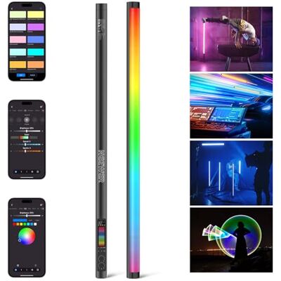 NEEWER Lumière tubulaire RVB, LED Video Light RGBWW 30W, barre lumineuse à couleur complète, 18 scènes 7 effets pixels 2500-10000K CRI97/TLCI98 batterie 6000 mAh, contrôle application/2,4G/DMX pour NEEWER Lumière tubulaire RVB, LED Video Light RGBWW 30W, barre lumineuse à couleur complète, 18 scènes 7 effets pixels 2500-10000K CRI97/TLCI98 batterie 6000 mAh, contrôle application/2,4G/DMX pour