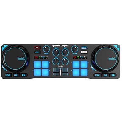 Hercules Party Starter Kit contrôleur DJ alimenté USB à 2 banques Hercules Party Starter Kit contrôleur DJ alimenté USB à 2 banques