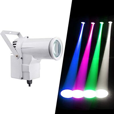 wecan Projecteur LED DMX 12 W RGBW coloré 4 en 1, utilisation pour boule de miroir, affichage de fenêtre dans la boutique, discothèque, salle de bal, karaoké, bar, club, fête, mariage wecan Projecteur LED DMX 12 W RGBW coloré 4 en 1, utilisation pour boule de miroir, affichage de fenêtre dans la boutique, discothèque, salle de bal, karaoké, bar, club, fête, mariage