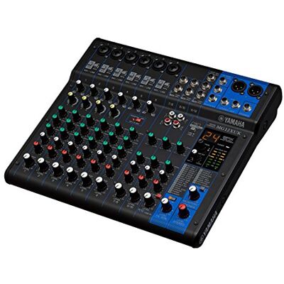 Yamaha MG12XUK Console de mixage compacte avec 12 canaux d'entrée, effets, USB et préamplis micro D-PRE Version Knobs Yamaha MG12XUK Console de mixage compacte avec 12 canaux d'entrée, effets, USB et préamplis micro D-PRE Version Knobs
