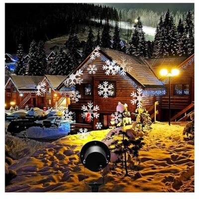generic Projecteur de lumières flocon de neige modèle 12 cartes LED étanche, contrôle du son, pièces de rechange, idéal pour les familles, Noël, Halloween, jardin et fêtes. Flocon de neige generic Projecteur de lumières flocon de neige modèle 12 cartes LED étanche, contrôle du son, pièces de rechange, idéal pour les familles, Noël, Halloween, jardin et fêtes. Flocon de neige