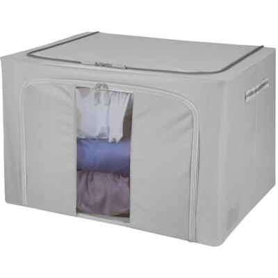 Kasanova Boîte de rangement à double zip 62x44x40 cm - Boîte de rangement Kasanova Boîte de rangement à double zip 62x44x40 cm - Boîte de rangement