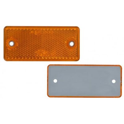 FKAnhängerteile Lot de 8 catadioptres Réflecteurs Vis 90 x 40 mm Jaune Marque de contrôle FKAnhängerteile Lot de 8 catadioptres Réflecteurs Vis 90 x 40 mm Jaune Marque de contrôle