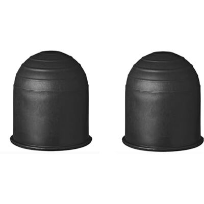 blntackle76 Lot de 2 protections d'attelage d'attelage 50 mm en caoutchouc/plastique pour attelage de remorque, tête sphérique pour remorque de voiture et de camion RV (noir) blntackle76 Lot de 2 protections d'attelage d'attelage 50 mm en caoutchouc/plastique pour attelage de remorque, tête sphérique pour remorque de voiture et de camion RV (noir)