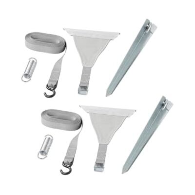 ProPlus 361729 Kit de fixation 2 x 4,8 m avec fixation passepoil pour rail de store ProPlus 361729 Kit de fixation 2 x 4,8 m avec fixation passepoil pour rail de store