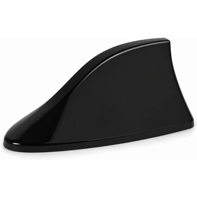 Heart Horse Antenne de voiture universelle en forme d'aileron de requin avec base adhésive pour voiture, SUV, camion, van (noir) Heart Horse Antenne de voiture universelle en forme d'aileron de requin avec base adhésive pour voiture, SUV, camion, van (noir)