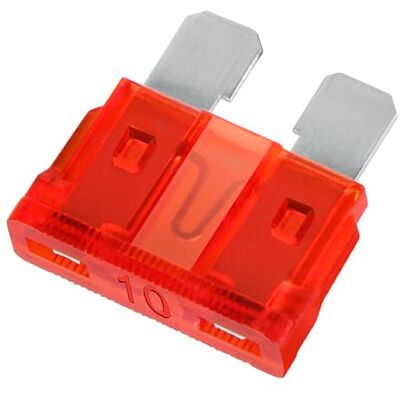 Heschen Lot de 50 fusibles à lame standard ATC-10 pour voiture et camion Rouge 10 A Heschen Lot de 50 fusibles à lame standard ATC-10 pour voiture et camion Rouge 10 A