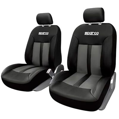 OMAC Sparco Lot de 2 housses de siège universelles pour sièges avant Gris OMAC Sparco Lot de 2 housses de siège universelles pour sièges avant Gris
