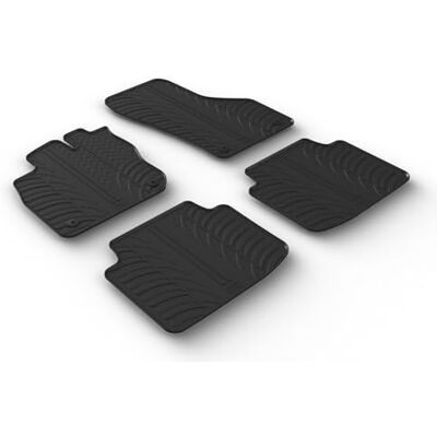 GLEDRING Tapis en Caoutchouc pour Skoda SuperB IV - 4 pcs + Clips GLEDRING Tapis en Caoutchouc pour Skoda SuperB IV - 4 pcs + Clips
