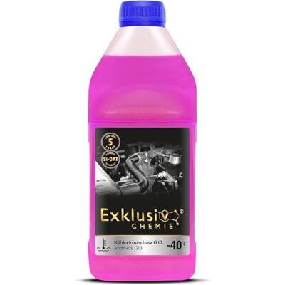Exklusiv Chemie Antigel pour radiateur G13 Liquide de refroidissement voiture jusqu'à -40° Liquide de refroidissement voiture G13 Prêt à l'emploi 1000ml Exklusiv Chemie Antigel pour radiateur G13 Liquide de refroidissement voiture jusqu'à -40° Liquide de refroidissement voiture G13 Prêt à l'emploi 1000ml
