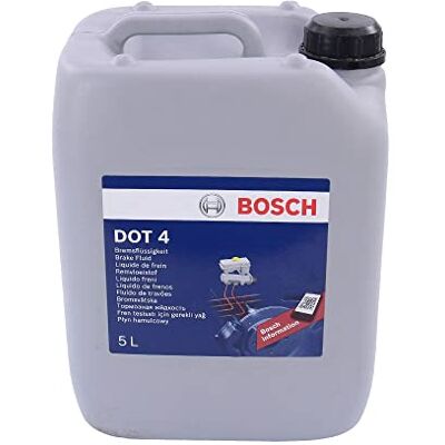 Bosch DOT 4 Liquide de Frein 5 L Pour Véhicules Fabriqués Avant 2010 Adapté aux Freins ABS de Première Génération Bosch DOT 4 Liquide de Frein 5 L Pour Véhicules Fabriqués Avant 2010 Adapté aux Freins ABS de Première Génération