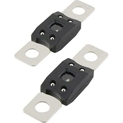 SeKi Lot de 2 fusibles à vis Mega 400 A Jusqu'à 58 V CC Pour voiture, camion SeKi Lot de 2 fusibles à vis Mega 400 A Jusqu'à 58 V CC Pour voiture, camion