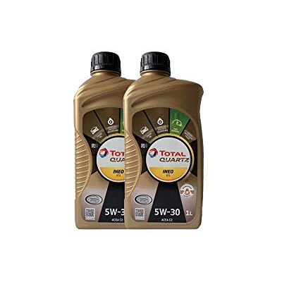 Total Quartz Ineo ECS 5W-30 Lot de 2 bidons d'huile moteur 1 l Total Quartz Ineo ECS 5W-30 Lot de 2 bidons d'huile moteur 1 l