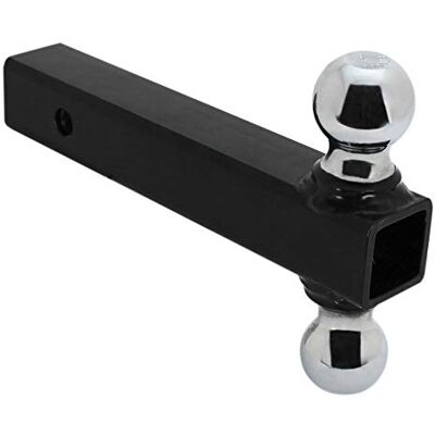 Quick Products QP-HS1820 Support à boule de remorque classe III avec boules d'attelage doubles soudées – 2268 kg (boule de 4,5 cm et 5,1 cm) Quick Products QP-HS1820 Support à boule de remorque classe III avec boules d'attelage doubles soudées – 2268 kg (boule de 4,5 cm et 5,1 cm)