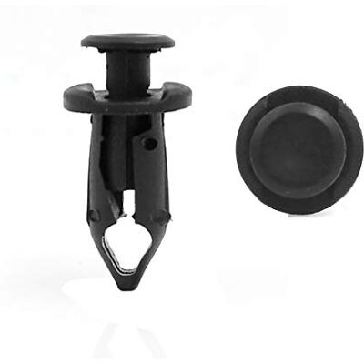 uxcell sourcing map 100 Pcs Rivet plastique noir, pousser axe fixation garniture type 9mm Agrafe pour voiture uxcell sourcing map 100 Pcs Rivet plastique noir, pousser axe fixation garniture type 9mm Agrafe pour voiture