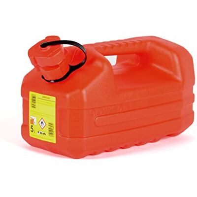 EDA Jerrican Essence 5 L avec Bec Verseur Rigide Homologué pour Carburant et Hydrocarbures 32,1 x 17,8 x 18,2 cm Rouge EDA Jerrican Essence 5 L avec Bec Verseur Rigide Homologué pour Carburant et Hydrocarbures 32,1 x 17,8 x 18,2 cm Rouge