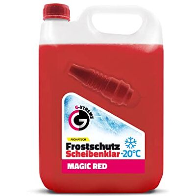 Gamix Protection contre le gel pour vitres avec parfum Magic Red Nettoyant pour vitres efficace et sans traces pour l'hiver Antigel prêt à l'emploi 5 l Gamix Protection contre le gel pour vitres avec parfum Magic Red Nettoyant pour vitres efficace et sans traces pour l'hiver Antigel prêt à l'emploi 5 l