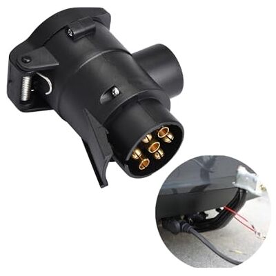 BigKing Adaptateur de remorque , 7 à 13 Broches Prise de remorque de Voiture Adaptateur de Prise convertisseur Caravane attelage de remorquage connecteur 12 V BigKing Adaptateur de remorque , 7 à 13 Broches Prise de remorque de Voiture Adaptateur de Prise convertisseur Caravane attelage de remorquage connecteur 12 V
