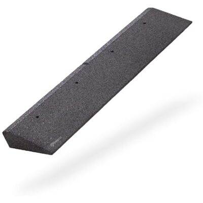bepco Rampe de Trottoir, L x l x H : 100 x 25 x 6 cm, en Caoutchouc (Noire), avec rondelles intégrées à la Rampe pour la Fixation bepco Rampe de Trottoir, L x l x H : 100 x 25 x 6 cm, en Caoutchouc (Noire), avec rondelles intégrées à la Rampe pour la Fixation