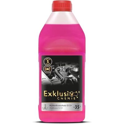 Exklusiv Chemie Antigel pour radiateur G12+ Durabilité 5 Ans Liquide de Refroidissement Voiture à -35° Liquide de Refroidissement Voiture G12 Prêt à l'emploi 1000ml Exklusiv Chemie Antigel pour radiateur G12+ Durabilité 5 Ans Liquide de Refroidissement Voiture à -35° Liquide de Refroidissement Voiture G12 Prêt à l'emploi 1000ml