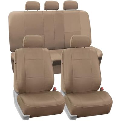 Housses de Siège Auto FH GROUP PU002TAN115 - Ensemble Complet pour 11 Sièges Housses de Siège Auto FH GROUP PU002TAN115 - Ensemble Complet pour 11 Sièges