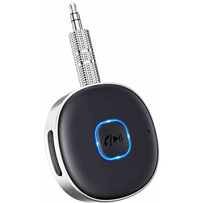 Mohard Récepteur Bluetooth Voiture, Adaptateur Bluetooth 5.3 Jack pour Haut-Parleur/Stéréo Domestique/Casque Filaire, 3.5mm AUX Bluetooth Recepteur Appel Main Libre, Double Connexion, 16H d'Autonomie Mohard Récepteur Bluetooth Voiture, Adaptateur Bluetooth 5.3 Jack pour Haut-Parleur/Stéréo Domestique/Casque Filaire, 3.5mm AUX Bluetooth Recepteur Appel Main Libre, Double Connexion, 16H d'Autonomie