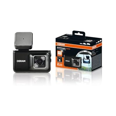 OSRAM ROADsight 3500 Dash Camera, HD 1296p, écran 3 pouces, grand angle 140°, accéléromètre, 30 ips, mode stationnement, fonction HDR, prise en charge de la carte SD, 12/24 V OSRAM ROADsight 3500 Dash Camera, HD 1296p, écran 3 pouces, grand angle 140°, accéléromètre, 30 ips, mode stationnement, fonction HDR, prise en charge de la carte SD, 12/24 V