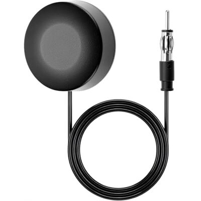 QWORK Antenne radio de voiture, antenne de pare-brise FM universelle avec prise DIN et câble de 3 mètres QWORK Antenne radio de voiture, antenne de pare-brise FM universelle avec prise DIN et câble de 3 mètres