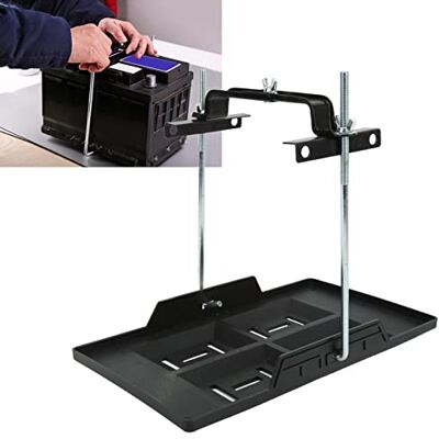 Hapivida Plateau de batterie, plateau de batterie de voiture avec support, kit de plateau de joint de batterie automatique, fente intégrée chargement fort pour 27 30 31 séries(B) Hapivida Plateau de batterie, plateau de batterie de voiture avec support, kit de plateau de joint de batterie automatique, fente intégrée chargement fort pour 27 30 31 séries(B)