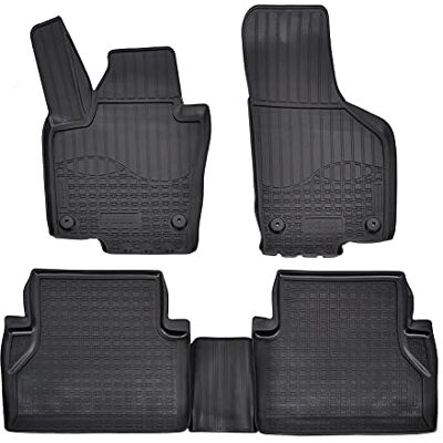 J&J AUTOMOTIVE Norm Liners Tapis De Sol En Caoutchouc TPE Toutes Saisones Pour Sharan 2 depuis 2010, Bord Haut, Noir, Antidérapant, Toutes Saisons J&J AUTOMOTIVE Norm Liners Tapis De Sol En Caoutchouc TPE Toutes Saisones Pour Sharan 2 depuis 2010, Bord Haut, Noir, Antidérapant, Toutes Saisons