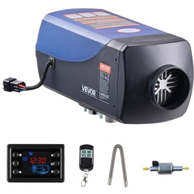 VEVOR Chauffage diesel portable 8 kW avec télécommande et écran LCD, chauffage rapide et faible bruit pour véhicules, camionnettes, camping-cars, caravanes et camions 10 l VEVOR Chauffage diesel portable 8 kW avec télécommande et écran LCD, chauffage rapide et faible bruit pour véhicules, camionnettes, camping-cars, caravanes et camions 10 l