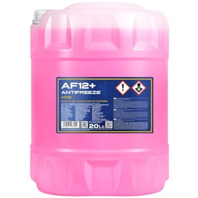 MANNOL Protection anti-gel AF12+ 1 x 20 l rose jusqu'à -40 °C pour protection contre le gel G12+ MANNOL Protection anti-gel AF12+ 1 x 20 l rose jusqu'à -40 °C pour protection contre le gel G12+