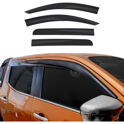 OMAC Déflecteurs d'air compatibles avec Fiat Fullback 2016-2021 En verre acrylique Pour fenêtre de voiture Réflecteurs adhésifs Lot de 4 déflecteurs d'air avant Noir OMAC Déflecteurs d'air compatibles avec Fiat Fullback 2016-2021 En verre acrylique Pour fenêtre de voiture Réflecteurs adhésifs Lot de 4 déflecteurs d'air avant Noir