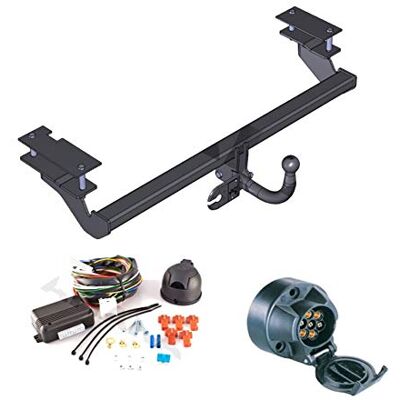 Opel AHK Attelage de remorque avec kit électrique 7 broches pour Astra, III, 2004-2009, dispositif de suspension à hayon, rigide, avec rotule vissée Opel AHK Attelage de remorque avec kit électrique 7 broches pour Astra, III, 2004-2009, dispositif de suspension à hayon, rigide, avec rotule vissée