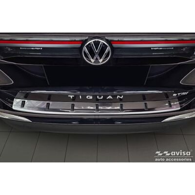 AVISA Protection de pare-chocs arrière en acier inoxydable pour Volkswagen Tiguan III - Accessoire voiture AVISA Protection de pare-chocs arrière en acier inoxydable pour Volkswagen Tiguan III - Accessoire voiture