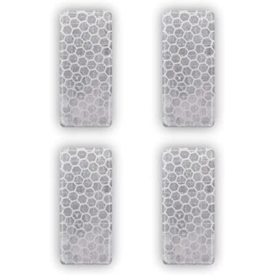 Unknown - Rectangular 50x25mm - Blanc - 4 pièces - Autocollants Unknown - Rectangular 50x25mm - Blanc - 4 pièces - Autocollants