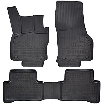 J&J AUTOMOTIVE Norm Liners Tapis De Sol En Caoutchouc TPE Toutes Saisones Pour Touran 2 depuis 2015, Bord Haut, Noir, Antidérapant, Toutes Saisons J&J AUTOMOTIVE Norm Liners Tapis De Sol En Caoutchouc TPE Toutes Saisones Pour Touran 2 depuis 2015, Bord Haut, Noir, Antidérapant, Toutes Saisons