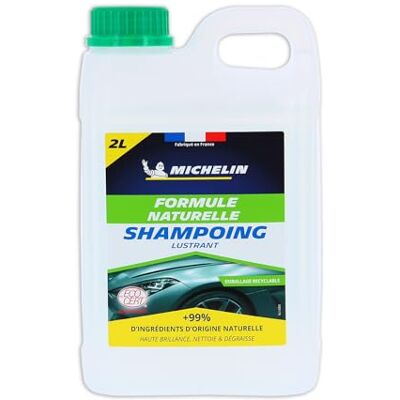 Michelin 009179 Shampoing Lustrant Voiture, Formule Naturelle, Bidon Recharge 2L Michelin 009179 Shampoing Lustrant Voiture, Formule Naturelle, Bidon Recharge 2L