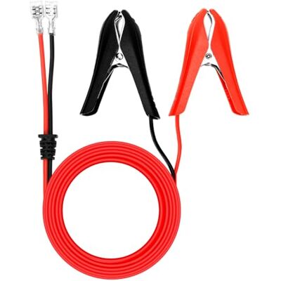 QWORK ® Pinces Crocodiles pour Batterie de Voiture 1.8 m 18 AWG 12 V avec borne de Verrouillage à sertir, pour allumage de Voiture, Connexion de Batterie de Secours QWORK ® Pinces Crocodiles pour Batterie de Voiture 1.8 m 18 AWG 12 V avec borne de Verrouillage à sertir, pour allumage de Voiture, Connexion de Batterie de Secours