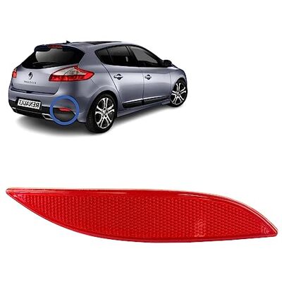 STARKIT PERFORMANCE Catadioptre compatible pour Megane 3 (5 portes) et Fluence (2012-2020) RÉFLECTEUR ARRIÈRE DROIT Pare-chocs arrière 265600004R 265608871R STARKIT PERFORMANCE Catadioptre compatible pour Megane 3 (5 portes) et Fluence (2012-2020) RÉFLECTEUR ARRIÈRE DROIT Pare-chocs arrière 265600004R 265608871R