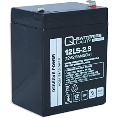 Q-Batteries Batterie AGM VRLA 12LS-2.9-12 V 2,9 Ah Q-Batteries Batterie AGM VRLA 12LS-2.9-12 V 2,9 Ah
